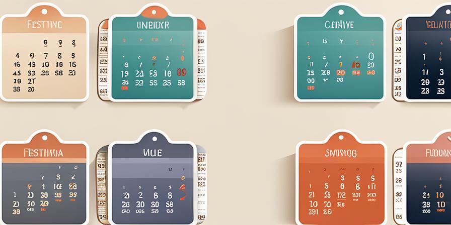 Iconos de aplicaciones y calendario festivo