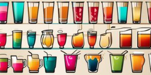 Variedad de bebidas refrescantes y coloridas