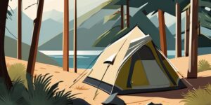 Carpas de camping seguras con candados y cerraduras