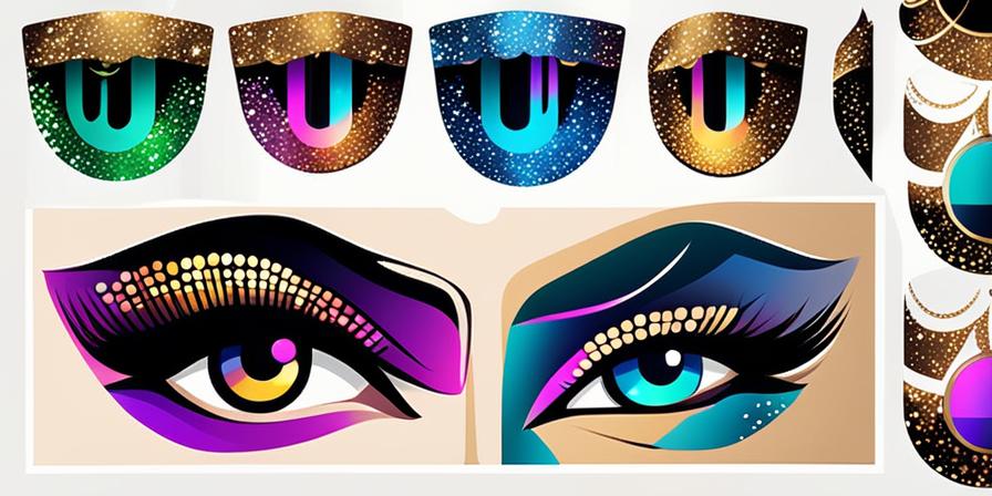 Maquillaje brillante de glitter para festivales de música
