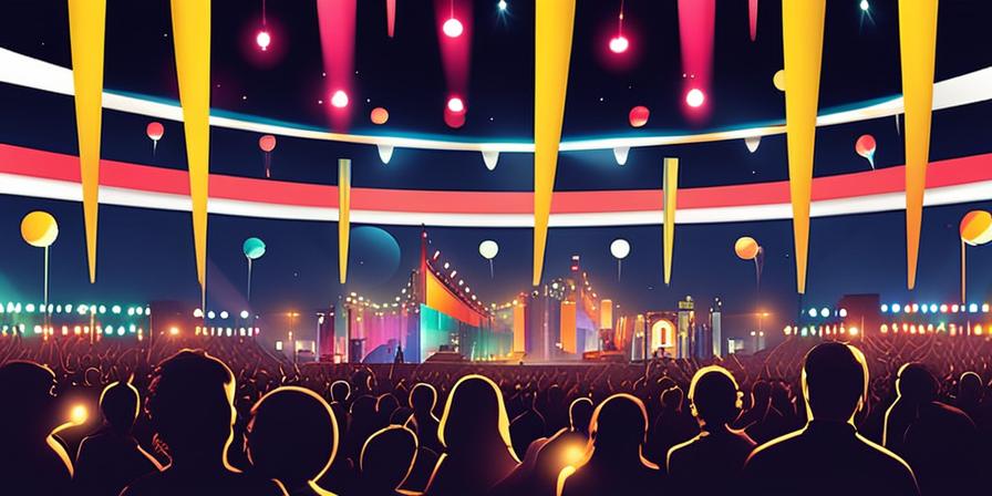 Festival de música lleno de luces y emoción